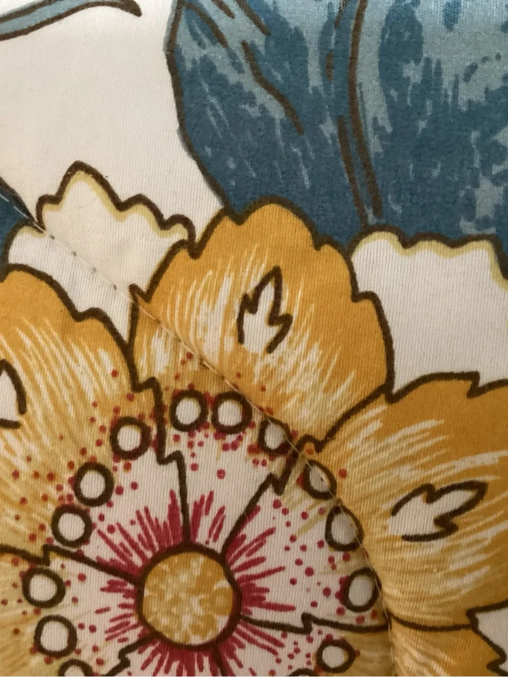 Lush Decor Floral Comforter in Cream, Teal & yellow.